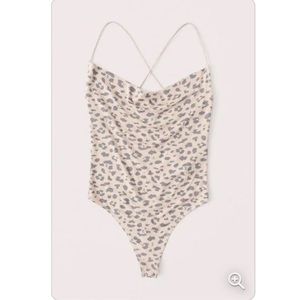 Abercrombie Leopard Bodysuit size large